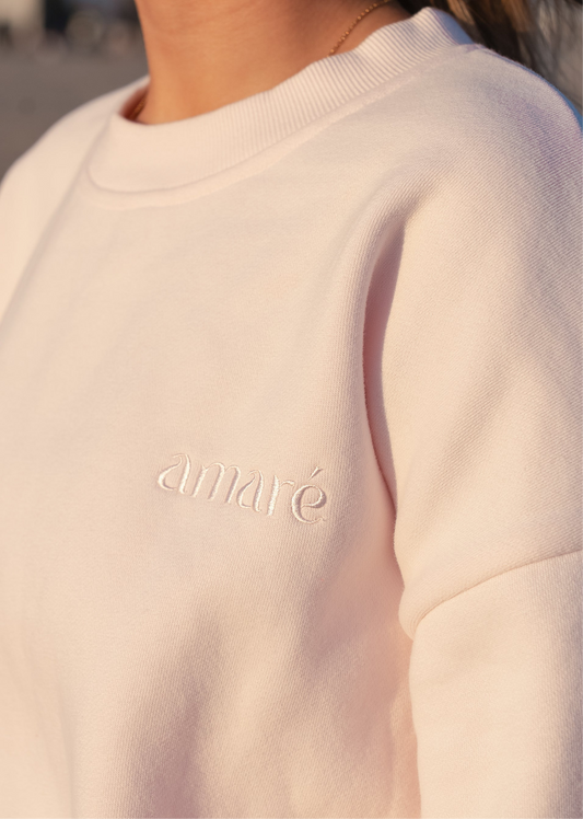 Classic crewneck (shell pink)