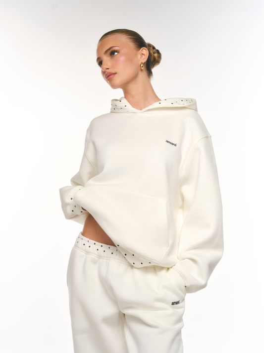POLKA DOT HOODIE (WHITE) PRE-ORDER