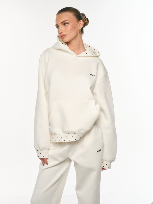 POLKA DOT HOODIE (WHITE) PRE-ORDER
